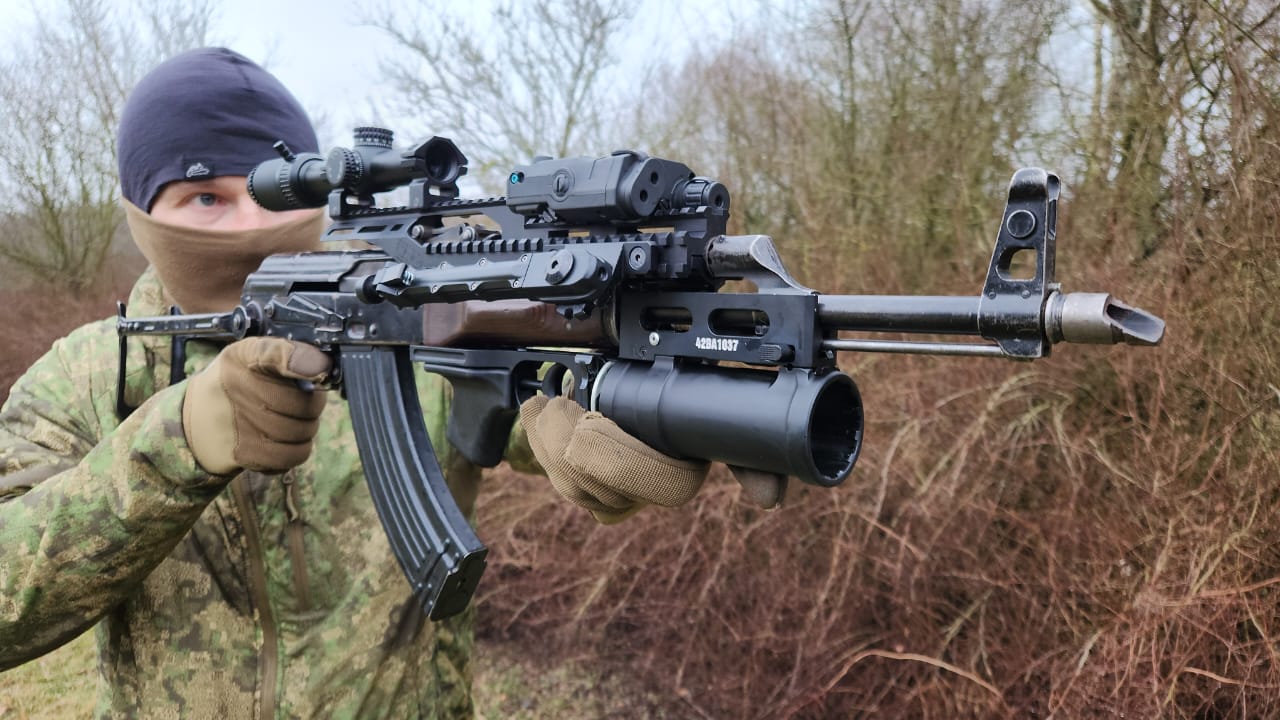 Rail System for AK-Pattern Service Rifles in use